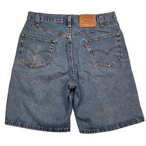 Vtg Levi's 550 Made in USA Denim Relaxed Fit Shorts Mens 36 Fits 34 Y2K 2000